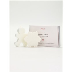 URAL LAB Минимал НГ Набор бомбочка снежинка и фигурная свеча пряня