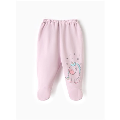 Ползунки для девочки Luneva, рост 74 см, сиреневые