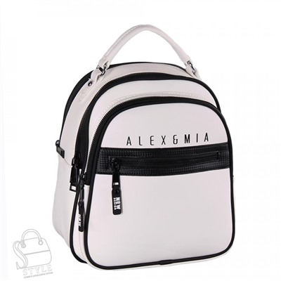 Рюкзак женский 8873CD white Alex&Mia/30
