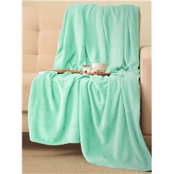 Плед флисовый «Этель», 175×200 см, мятный