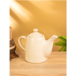 Набор чайный, чайник, 2 кружки, 27×26×16 см, керамика, молочный