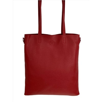 Женская сумка из искусственной кожи, цвет красный