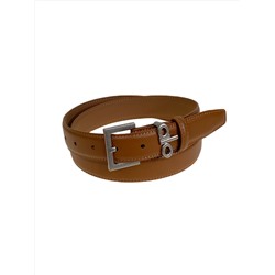 Ремень женский  из натуральной кожи, цвет коричнево-рыжий