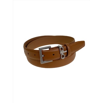 Ремень женский  из натуральной кожи, цвет коричнево-рыжий