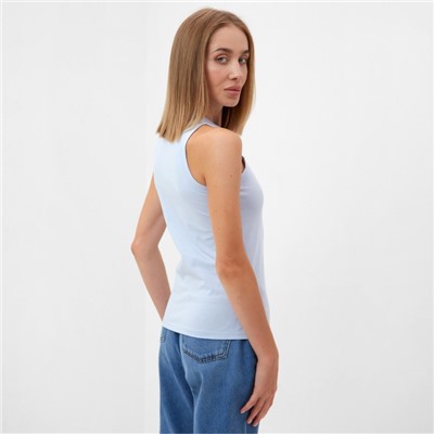 Майка женская MINAKU, SPORTY & STYLISH, размер 48, светло-голубая