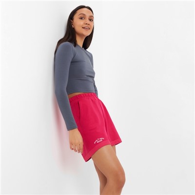 Шорты женские MINAKU: Casual collection, фуксия, размер 42