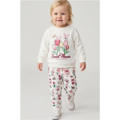 Толстовка детская трикотажная для девочек PLAYTODAY, 1240048