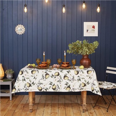 Скатерть Этель «Груши» 149×220 см, 100% хлопок, саржа 190 г/м²
