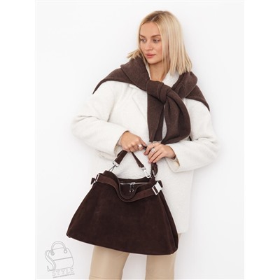 Сумка женская кожаная 6149Q coffee Polina&Eiterou