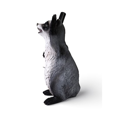 Садовая фигура из полистоуна «Енот-гаишник», 18×16×30 см