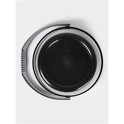 Ведро с крышкой «Удачное», 10 л, пластик, чёрное