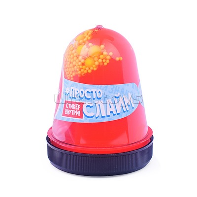 Игрушка для детей слайм Простоквашино, красный, капсула