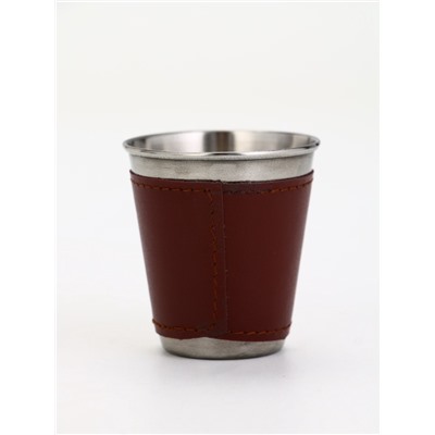 Стопки в чехле «Герб», нержавеющая сталь, набор 6 шт. × 75 мл