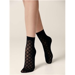 Полиамидные CONTE FANTASY Носки в крупные ромбы