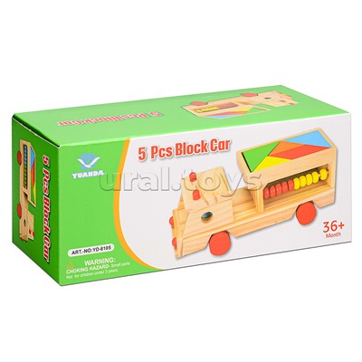 Машина с конструктором (5 дет.)