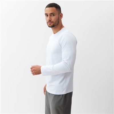 Лонгслив мужской MINAKU: Basic line MAN, размер 50, белый