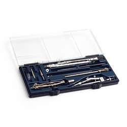 Набор чертежный из 12-и предметов, футляр