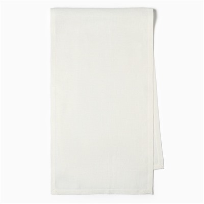 Дорожка на стол Этель Cloudy 40×146 см, лён 100%, плотность 210 г/м², белая