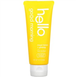 Hello, Good Morning, Fluoride Free Toothpaste,  Meyer Lemon + Ginseng, 3 oz (85 g)