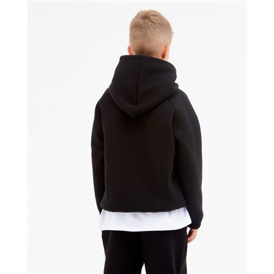 Худи детское MINAKU: Basic Line KIDS, чёрное, рост 116 см