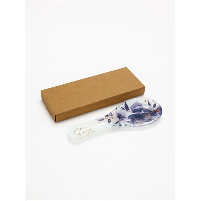 Подставка под ложку «Цветы», 21.2×7.5 см