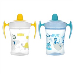 NUK, Evolution Learner Cup, Blue, 6+ Months, 2 Pack, 8 oz Each