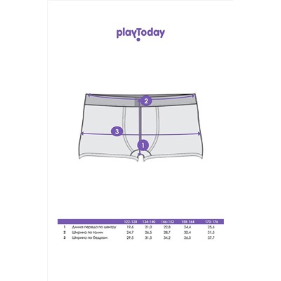 Трусы, 2 шт. PLAYTODAY, 1023310