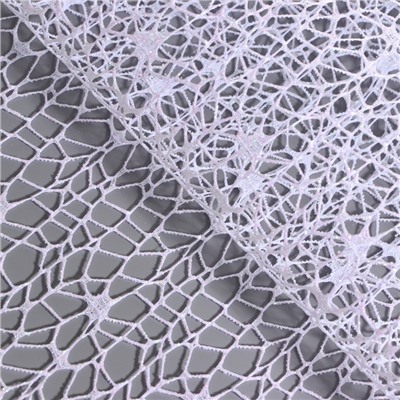 Упаковка для цветов «Паутинка с глиттером» белая 48 см × 4.5 м