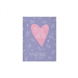 Престиж-блокнот А6 80л "MY LOVE. UNICORN" 3-80-005/27 Альт