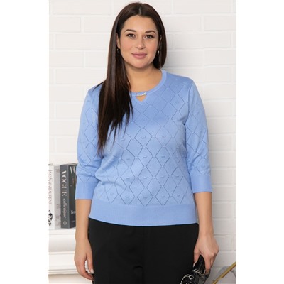 Блуза Нежный узор (голубая) Б14937-18М