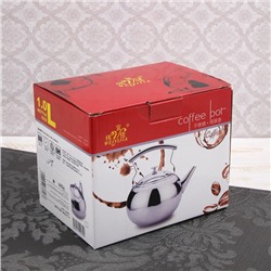 Заварочный чайник «Жуан», 1 л, металлическое сито, нержавеющая сталь, хромированный