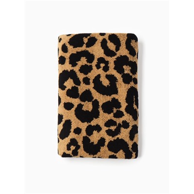 Полотенце махровое Этель «Леопард», 70×130 см, 100% хлопок, 420 г/м², чёрно-золотое