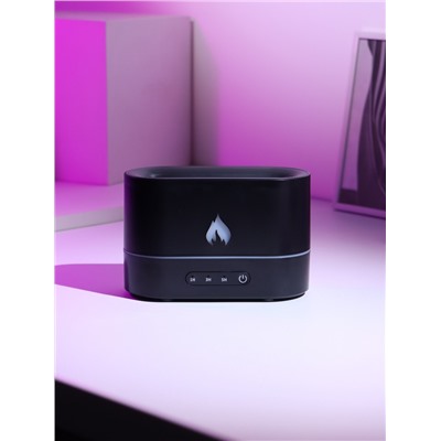 Увлажнитель воздуха LHU-15, ультразвуковой, 250 мл, эффект пламени, 4.5 Вт, 3 режима, подсветка, USB