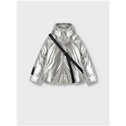 Комплект для девочек: куртка текстильная с полиуретановым покрытием, сумка