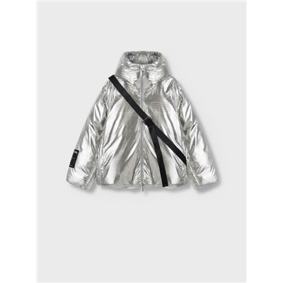 Комплект для девочек: куртка текстильная с полиуретановым покрытием, сумка