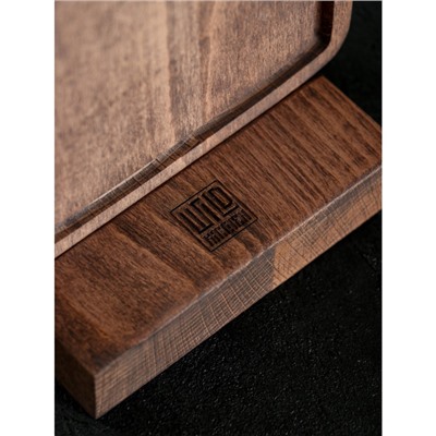 Набор деревянных разделочных досок на подставке Wild Kitchen, 37.5×17.5×2 см и 32×15 см, бук темный