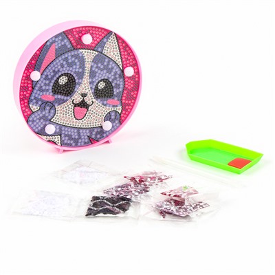 Ночник своими руками. Алмазная мозаика для детей на ночнике «Котик», 15×15 см, набор для творчества