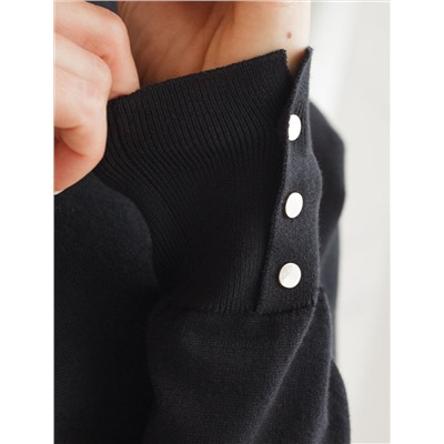 Водолазка тонкой вязки из хлопка с нейлоном