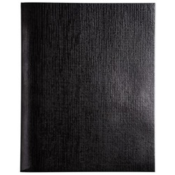 Тетрадь  48л клетка "Бумвинил METALLIC Черная" (059702) Хатбер