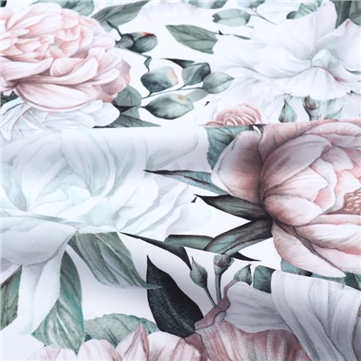 Скатерть «Доляна. Пионы», 145×180 ± 3 см, 100% п/э