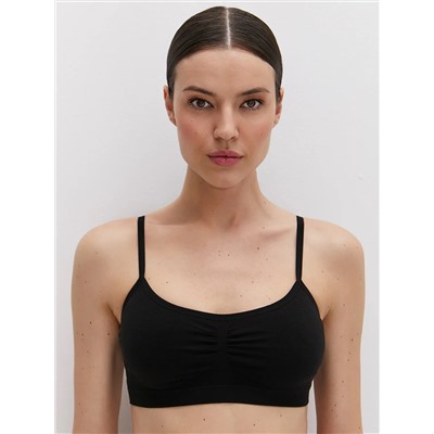 Omsa Топ OmD 1111S Cotton Майка "Toп" женская (кроп-топ на тонких бретелях с вкладышами), CO