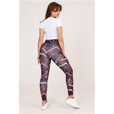 Легинсы Л029 (Сер,св-сер,красн)