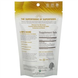 Om Mushrooms, ежовик гребенчатый, 100% сертифицированный органический грибной порошок, 100 г (3,5 унции)