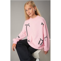 Свитшот оверсайз для девочки из футера трехнитки Happyfox