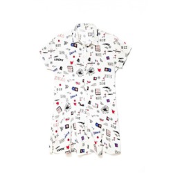 Платья CONTE LPL 889 Легкое платье-рубашка с яркими рисунками