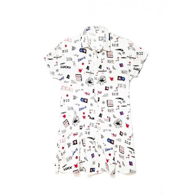 Платья CONTE LPL 889 Легкое платье-рубашка с яркими рисунками