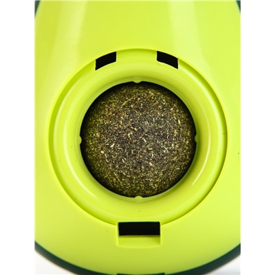 Игрушка-неваляшка с кошачьей мятой и пером «Авокадо», 15 см