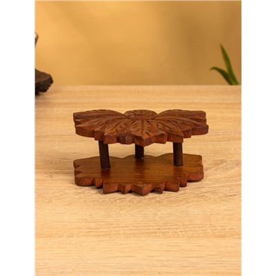 Подставка под горячее «Цветок», набор 6 шт., 14×10×6 см, дерево шишам