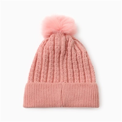 Шапка детская «Крошка Я», размер 48-50 см, пудровая