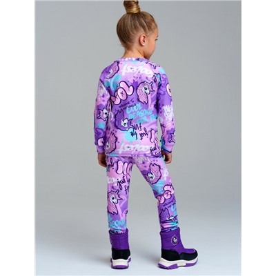 Термокомплект трикотажный для девочек: брюки, толстовка